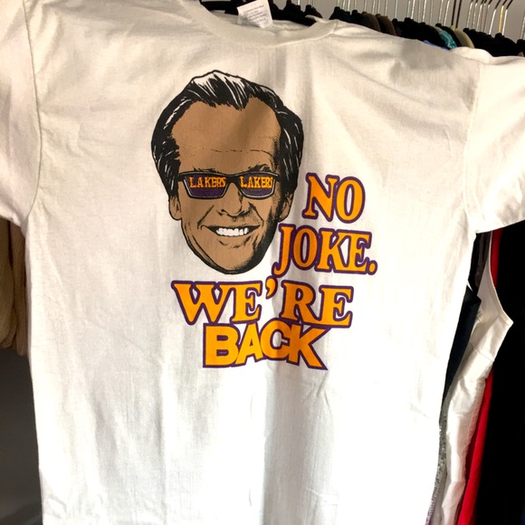 Lakers Vintage Jack Nicholson Tee Shirt - Picture 1 of 5